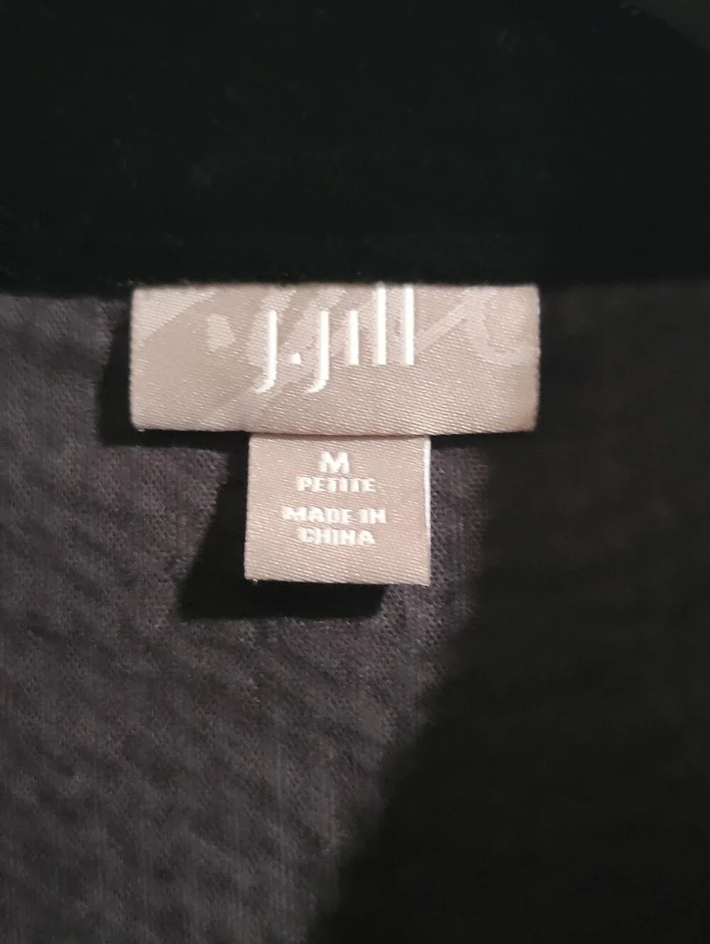 J. Jill Lightweight Velvet Corduroy Jacket Mandarin Collar Size MP Buttons